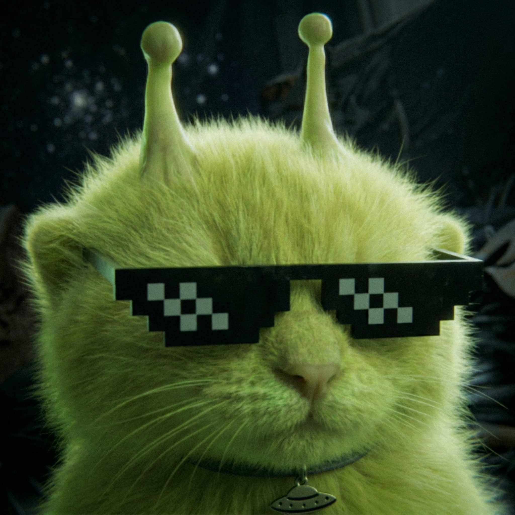 Alien Cat mascot